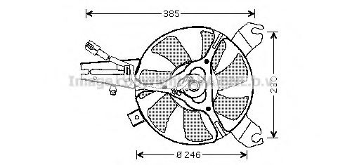PRASCO MZ7527 Fan, radiator